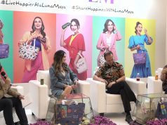 Luna Maya, Richard Anthony, dan Ibu Prinka dalam peluncuran special package dan cooler bag Re.juve di Jakarta, 15 Juni 2022 | IST