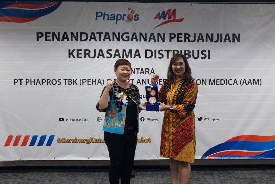 penandatanganan perjanjian antara Phapros (PEHA) dengan AAM pada Senin (8/8) di kantor Phapros, Kawasan Mega Kuningan, Jakarta Selatan | IST