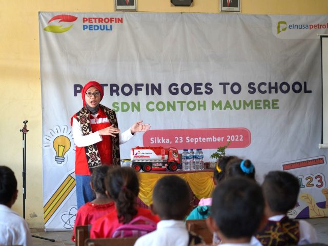 Dukung Target Pendidikan Bermutu dalam SDGs, Elnusa Petrofin Gelar Program CSR “Petrofin Goes To School” di Maumere Nusa Tenggara Timur| IST